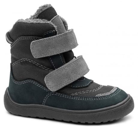 Zimné čižmy nut black membrána pro-tex - barefoot, protetika,20 - 31