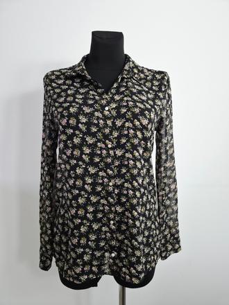 Košeľova blúzka s kvetinovým motívom, h&m,m