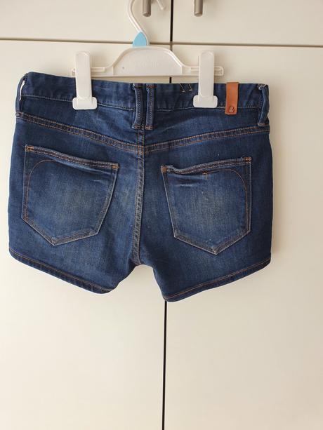 Riflové kraťasy-šortky, h&m,158