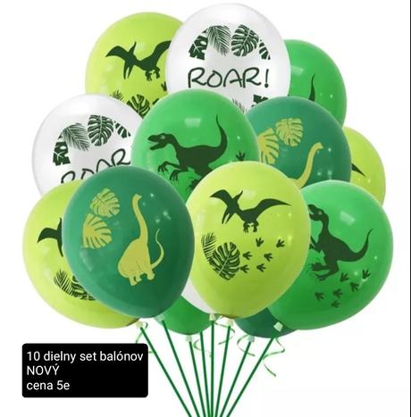 Párty dekorácie na tému dinosaury, 