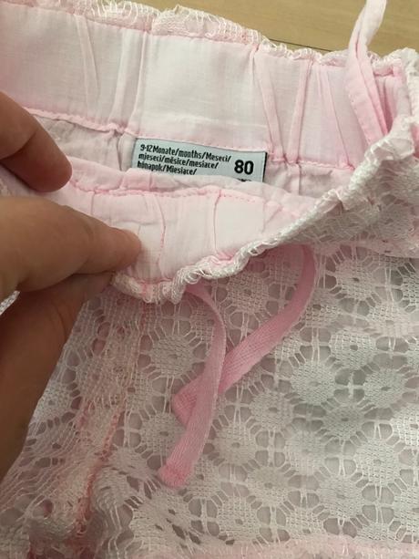 Nadherne cipkovane sortky, kik,80