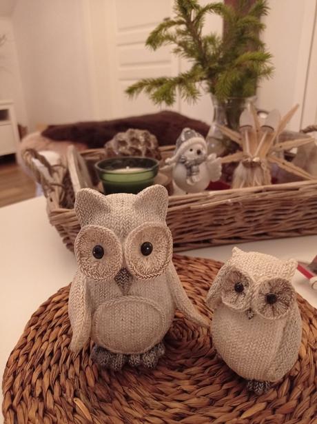 Prekrasne keramicke sovičky - sovy akoby pletene, 