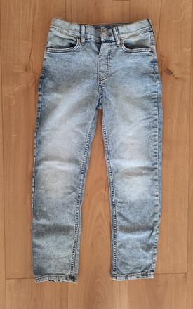 Bledomodré rifle slim fit, h&m,140