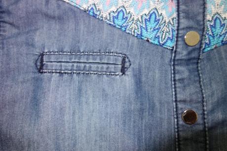 Rifľová košeľa s aplikáciou, s