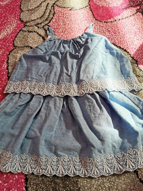 Riflový top/šaty 2-3roky, f&f,98