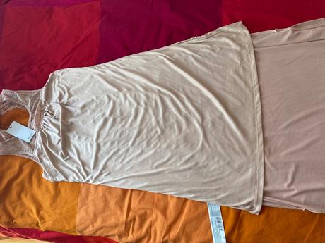 Dlhé saty s rozparkom, mango,s