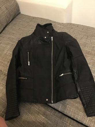 Bershka - kožená bunda, bershka,s
