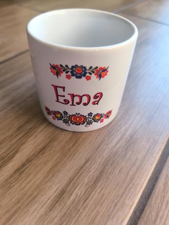 Keramický hrnček ema, 