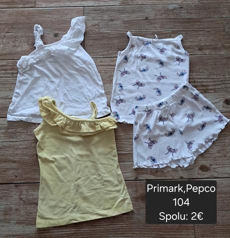Tričká, primark,104