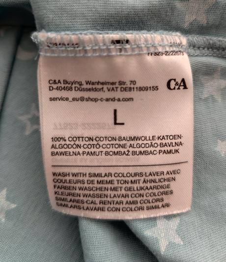 Nočná košeľa, c&a,l