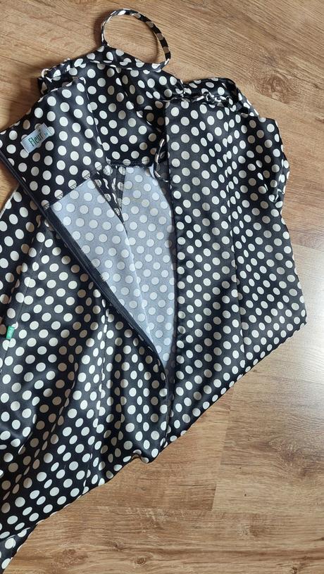 Gulkovane cierno biele saty, 36