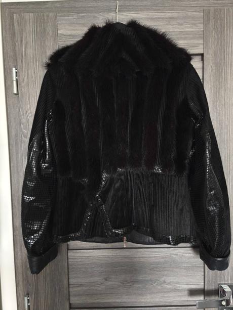 Luxusna bunda z pravej norky, m