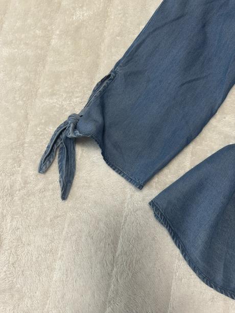 Denim blúzka s odhalenými ramenami zn. only, only,m