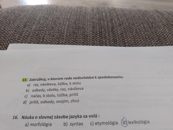 Slovenčina druhý stupeň