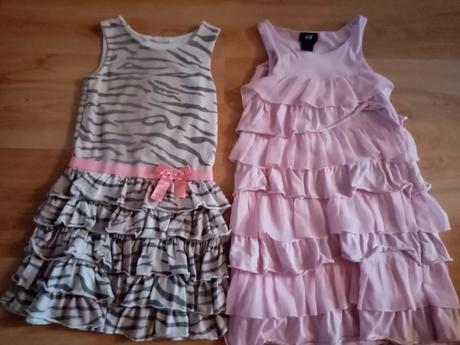 Volánikové šaty h&m 110/116, h&m,110