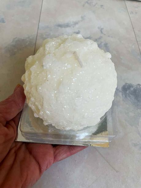 Trblietavá plastická guľa/sviečka,