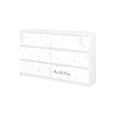 Babyboo detská izba lulu dvojposteľ biela baletka, 