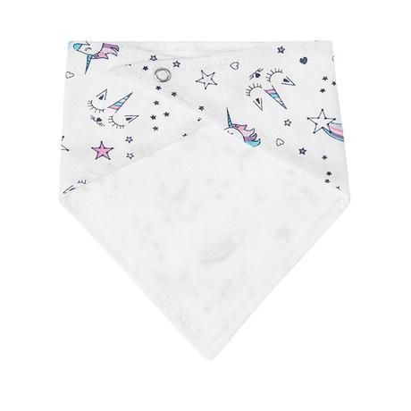 Akuku bavlnený podbradník 2v1 jednorožec, akuku