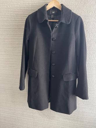 Čierny kabàt h&m 40, h&m,40