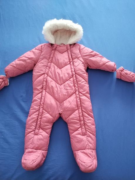 Kombinéza, overal, vytepleny s krásnou  kozusinkou, f&f,80