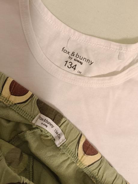 Dvojdielne letné pyžamo s avokádom, fox & bunny,134
