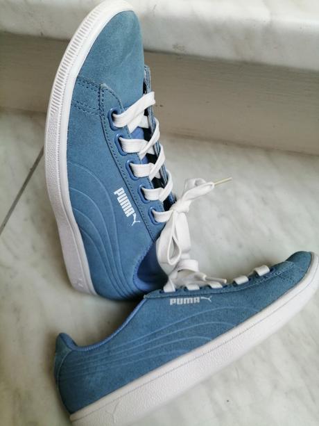 Tenisky pre dievčatka bledomodre puma vel. 37, puma,37