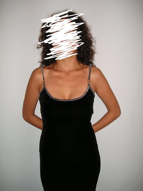 Čierne dlhé šaty, m