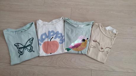 4x tricko hm, h&m,110