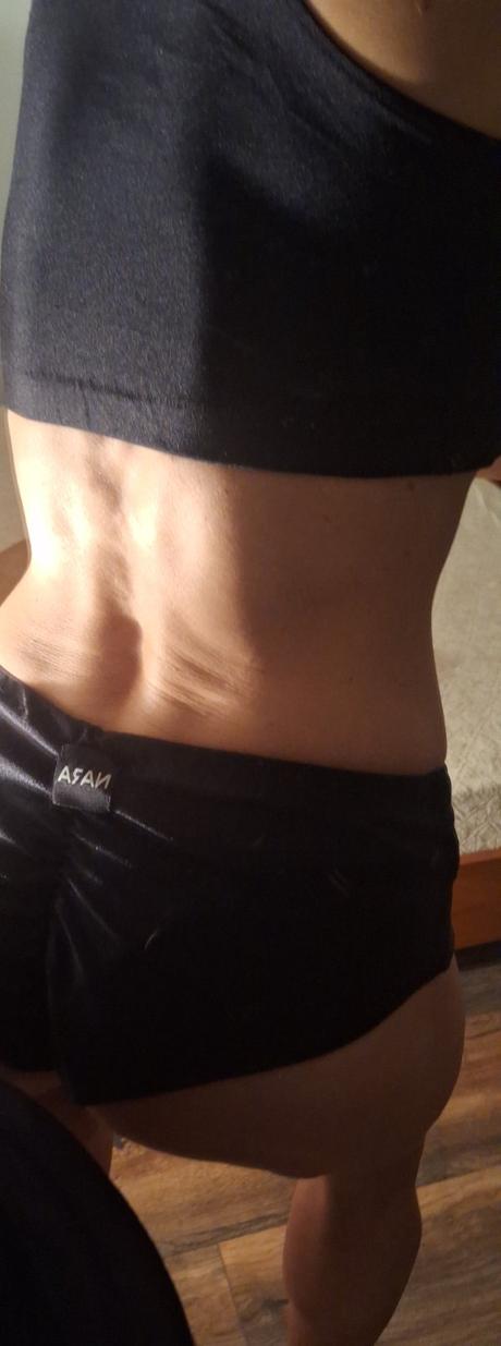 Komplet nara top a push up šortky na pole dance, l