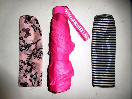 Značkový mini odľahčený dáždnik s 2obalmi, h&m