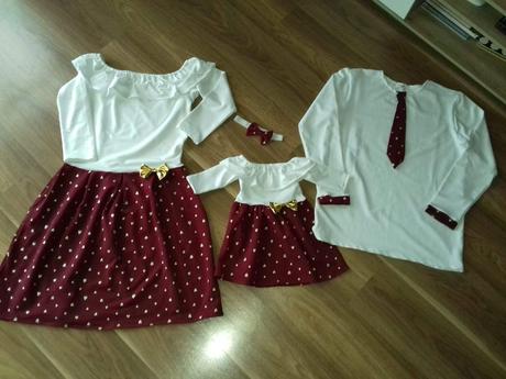 Volánové tričká alebo šaty mama & dcéra, 56 - 164