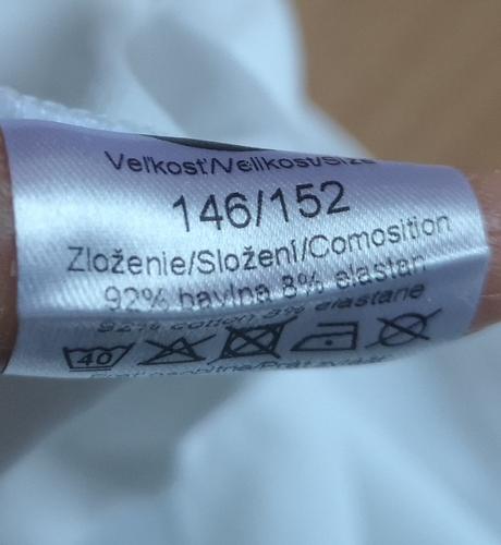 Biele tielko s volánom a prekrížením zn. zuppa, 140