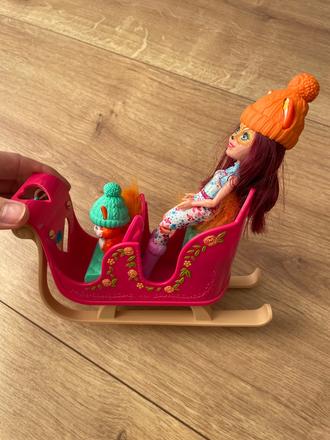 Zimné sane enchantimals aj s bábikou,