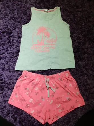 Dievčenské dvojdielne pyžamo 134/140, 134