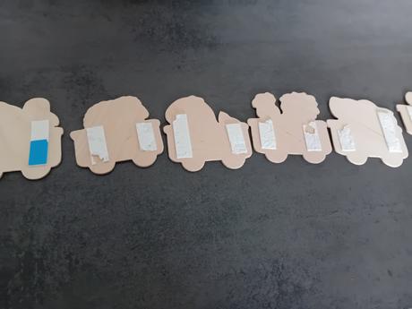 Filipko drevený nadpis vlak,