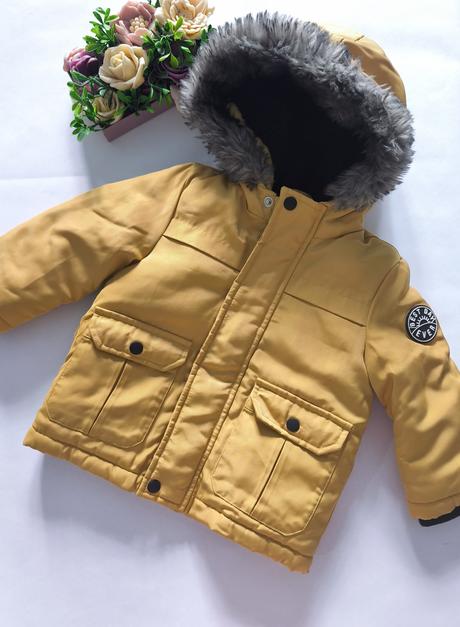 8-f&f horčicová bunda chlapčenská, f&f,74