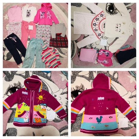 Balík veľkosť 98, 3x sveter, 1x mikina, 4x tepláky, 86–98