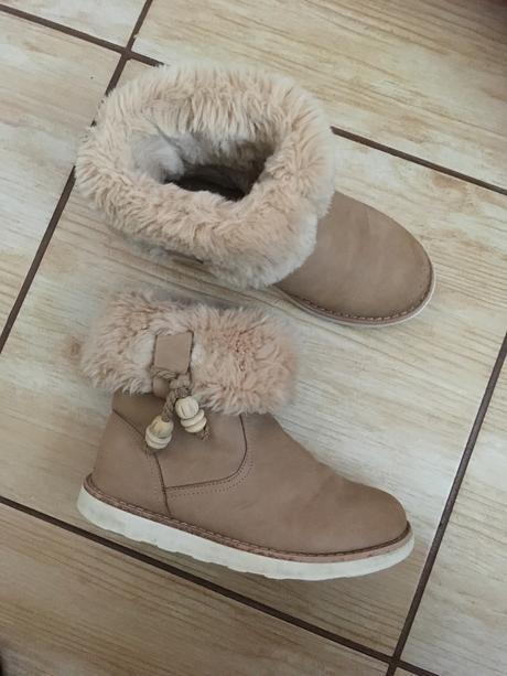 Zara futrované čizmičky, zara,30
