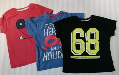 3 ks chlapčenských tričiek, rebel, 3 roky, rebel,98