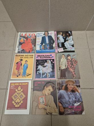 Časopisy 9x retro (šitie a iné), 