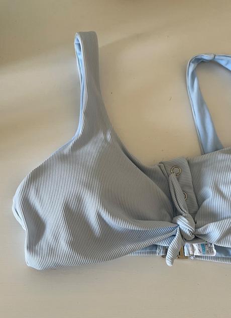 Bledomodrá plavková podprsenka m/38, m