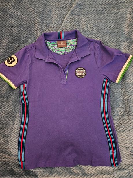 Tmavomodré tričko martini racing porsche, s