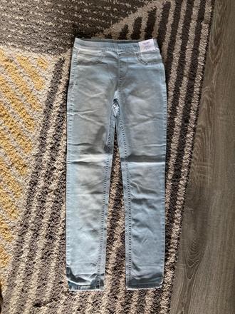 Riflové leggings, h&m,140