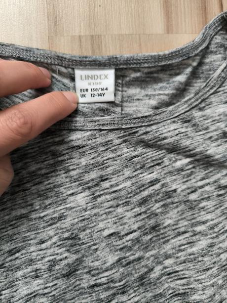 Dlhé sivé tričko, lindex,158