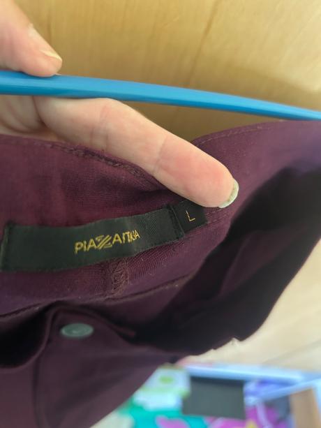 Fialové nohavice, l