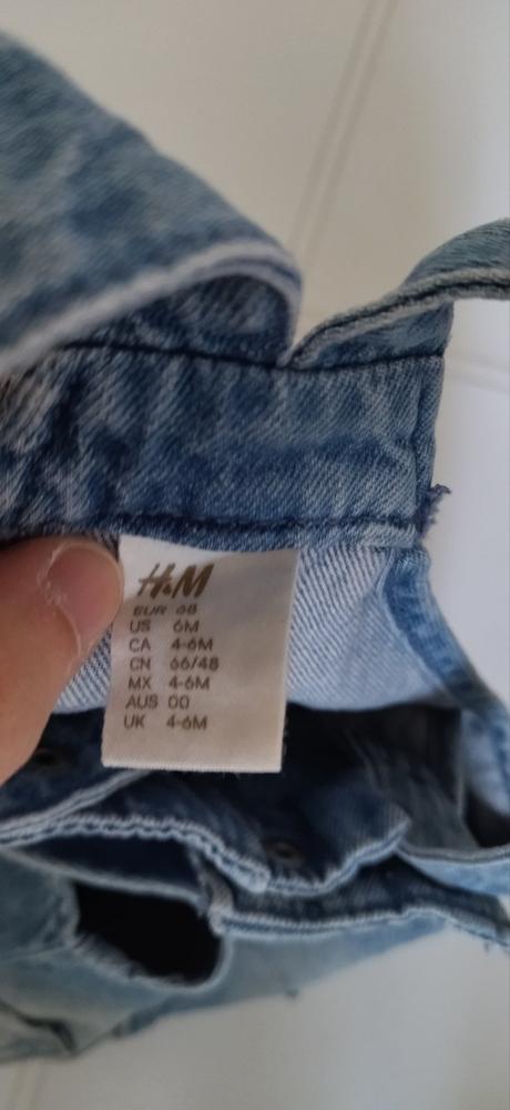 Riflové šortky na traky h&m, h&m,68