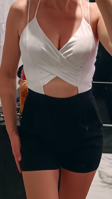 Overal cierno biely, m