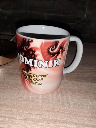 Hrnček s menom dominik,