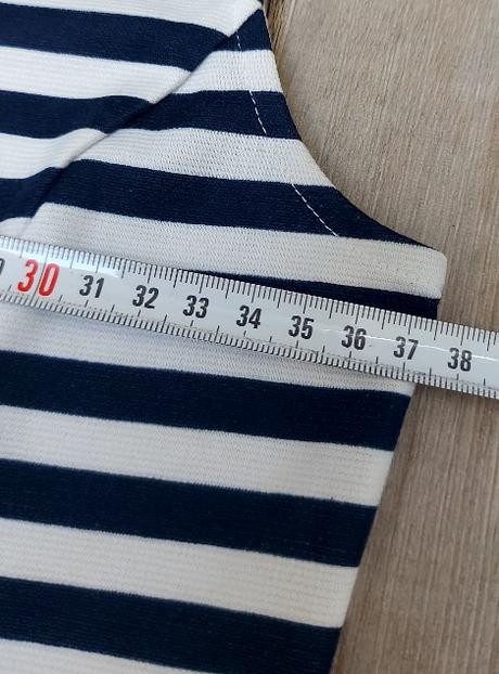 Pásikavé modrobiele saty, h&m,m