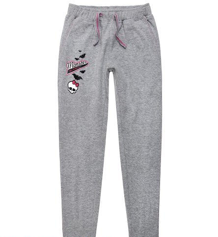 Tepláky monster high varianta svetlo šedá, 140